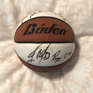 Mini collectible basketball.  Signed!